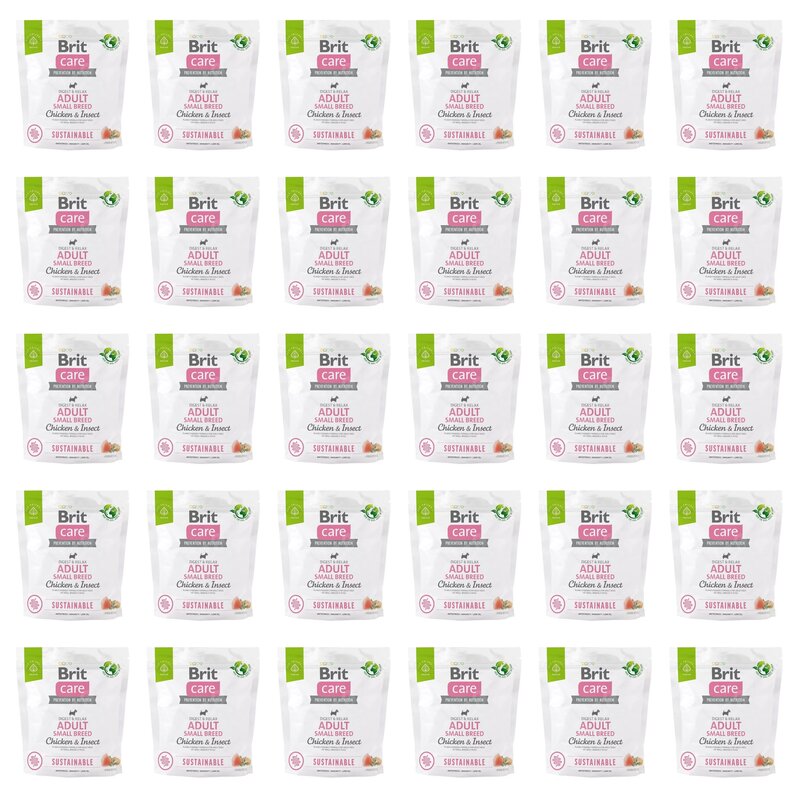 Karma dla psa BRIT CARE Sustainable Small Kurczak i owady 30 x 1 kg