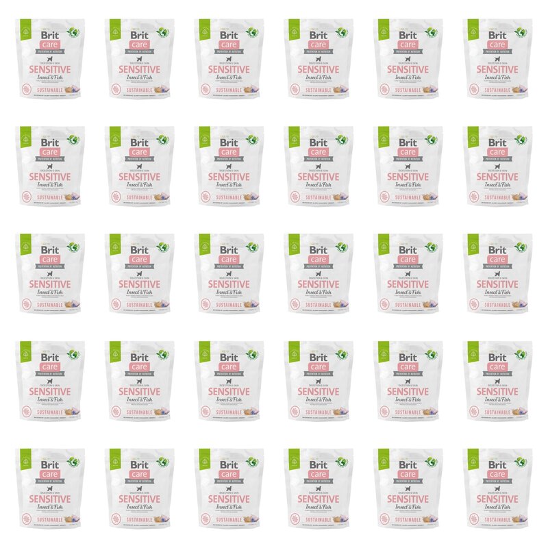 Karma dla psa BRIT Care Sustainable Sensitive Owady i ryba 30 x 1 kg