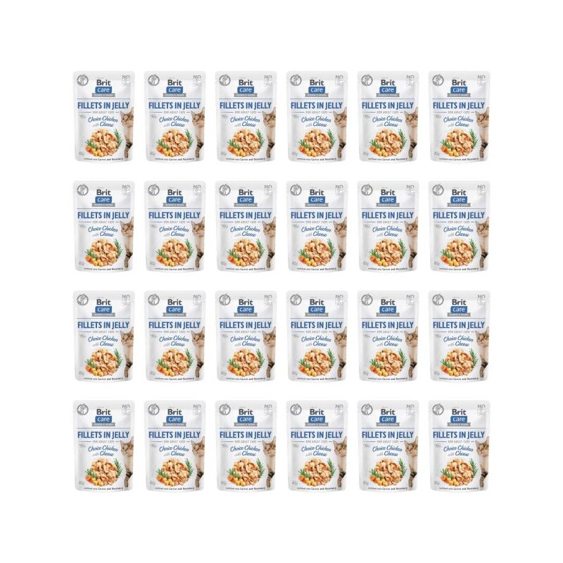 Karma dla kota BRIT Care Kurczak z serem 24 x 85 g
