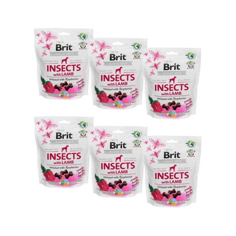 Przysmak dla psa BRIT CARE Dog Insect&Lamb 6 x 200 g