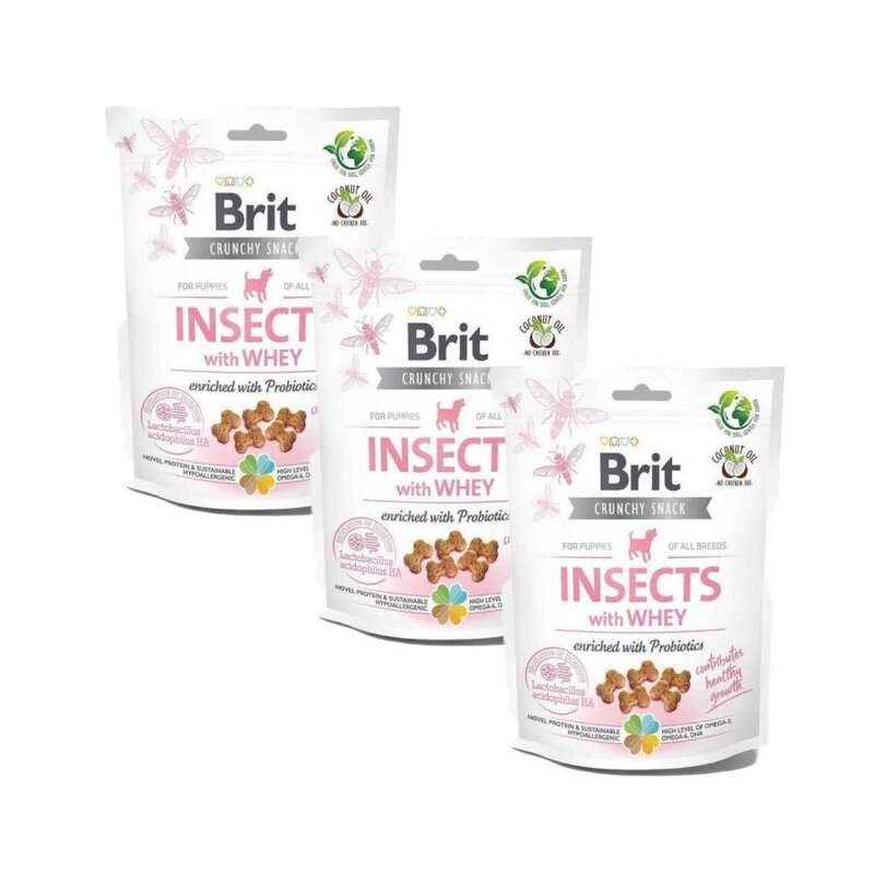 Przysmak dla psa BRIT CARE Dog Puppy Insects 3 x 200 g