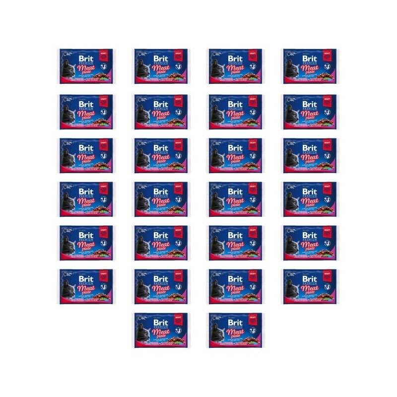 Karma dla kota BRIT Premium z mięsem 104 x 100 g