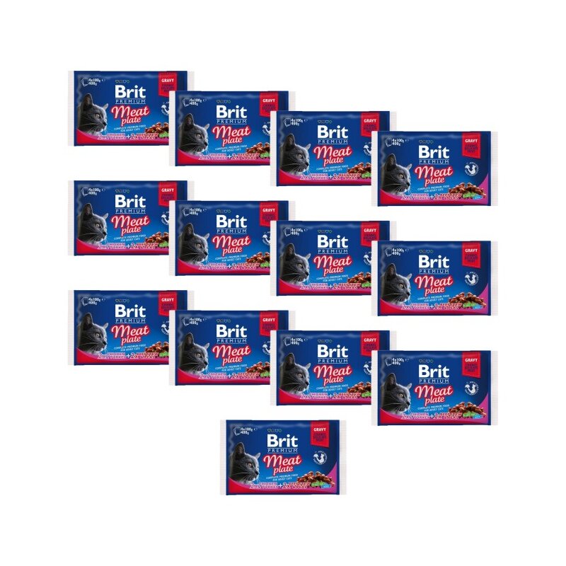 Karma dla kota BRIT Premium z mięsem 52 x 100 g