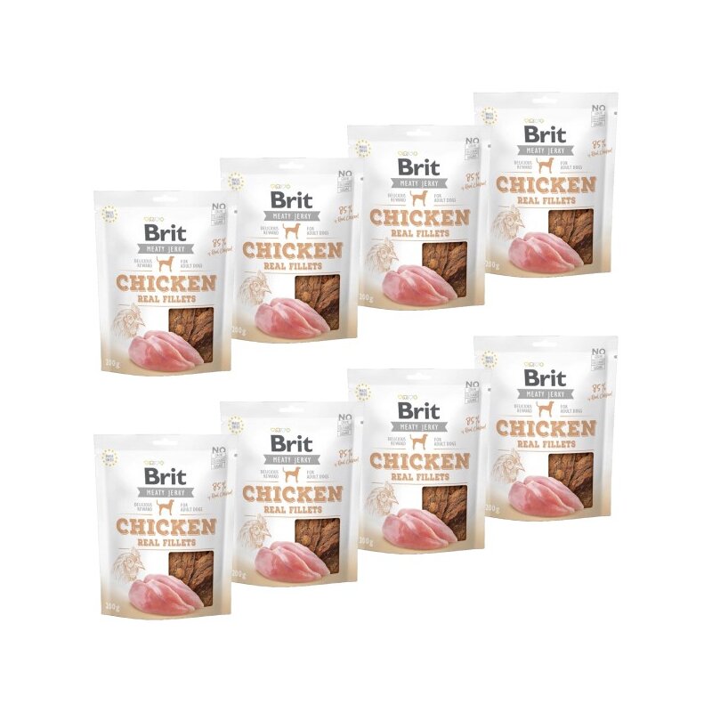 Przysmak dla psa BRIT Jerky Chicken Fillets 8 x 200 g