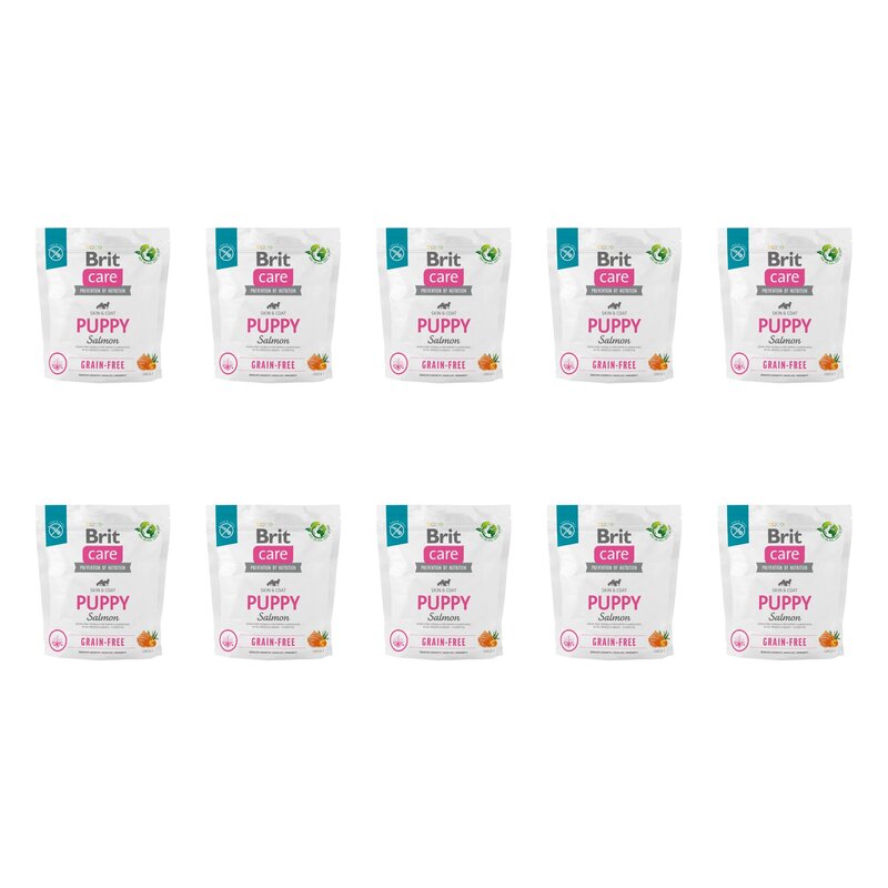 Karma dla psa BRIT Care Grain-Free Puppy Łosoś 10 x 1 kg