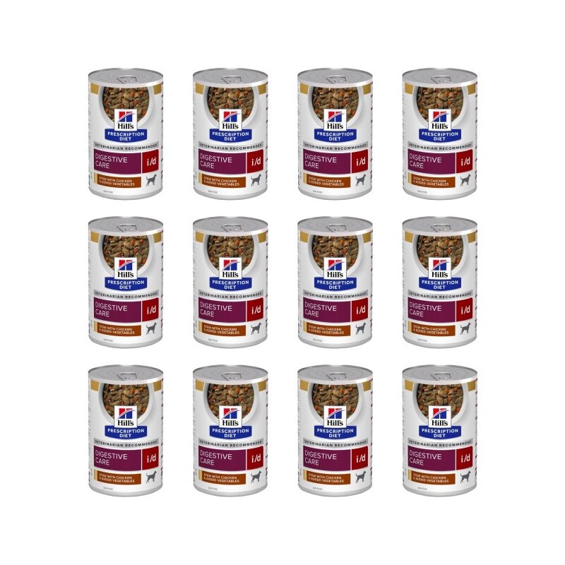 Karma dla psa HILL'S Prescription Diet Canine I/D Stews Kurczak z warzywami 12 x 354 g