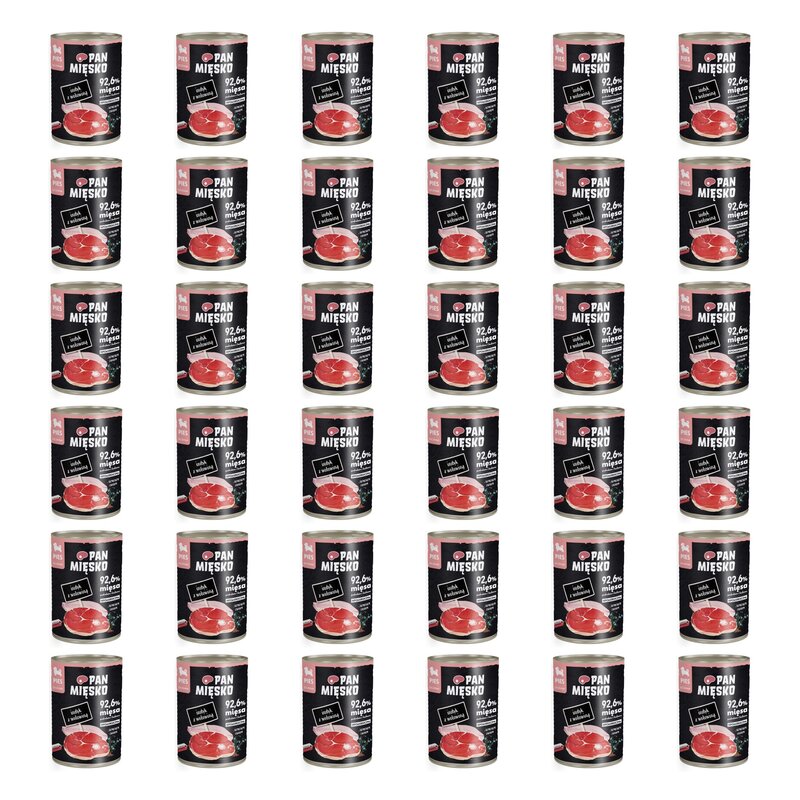 Karma dla psa PAN MIĘSKO Indyk z wołowiną 36 x 400 g