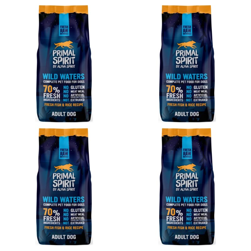 Karma dla psa półwilgotna PRIMAL SPIRIT Wild Waters Świeża ryba 4 x 12 kg