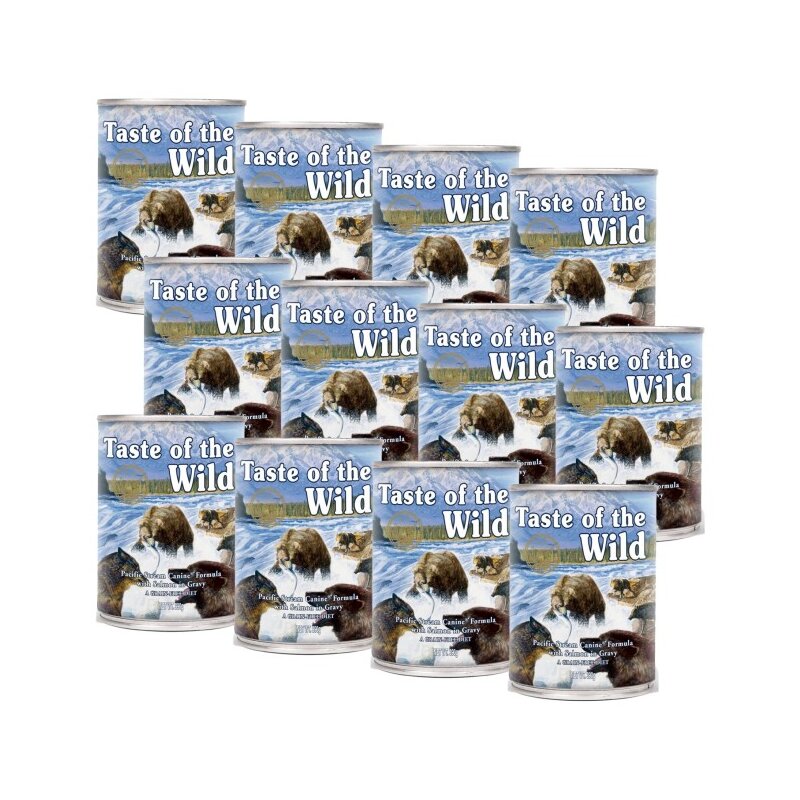 Karma dla psa TASTE OF THE WILD Pacific Stream Łosoś 12 x 390 g