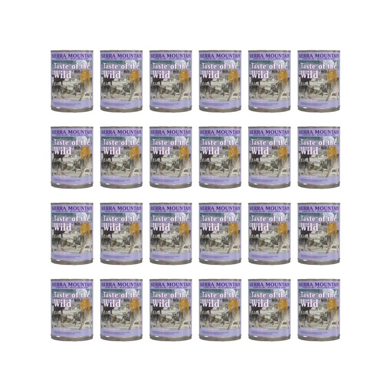Karma dla psa TASTE OF THE WILD Sierra Mountain Jagnięcina 24 x 390 g