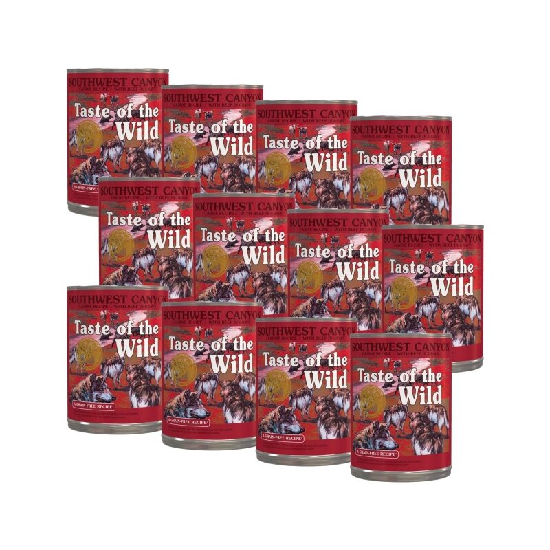 Karma dla psa TASTE OF THE WILD Southwest Canyon Wołowina 12 x 390 g