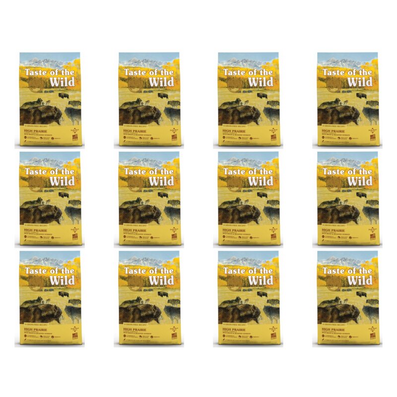 Karma dla psa TASTE OF THE WILD High Prairie Bizon i dziczyzna 12 x 2 kg