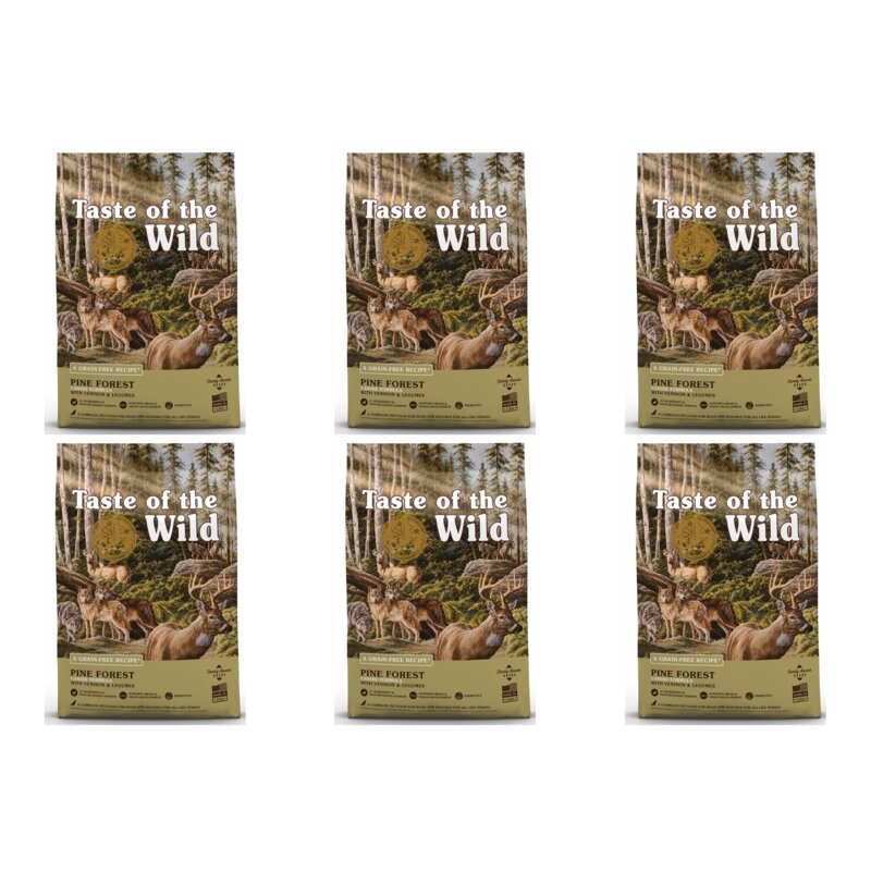 Karma dla psa TASTE OF THE WILD Pine Forest Dziczyzna z jagnięciną 6 x 2 kg