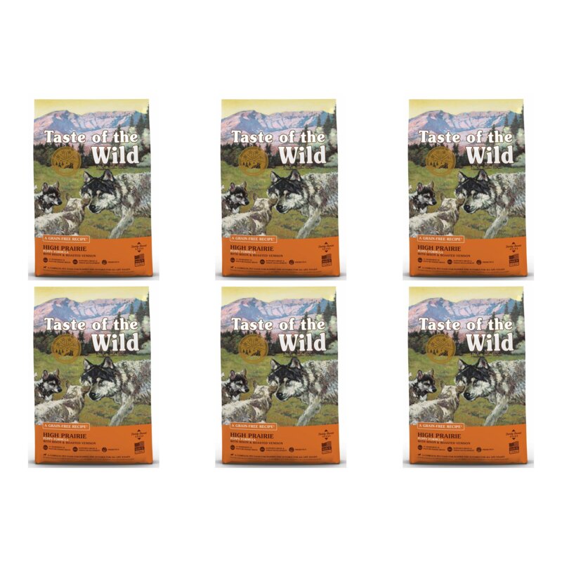 Karma dla psa TASTE OF THE WILD High Prairie Puppy Bizon i dziczyzna 6 x 2 kg