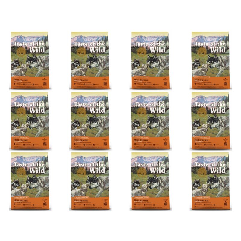 Karma dla psa TASTE OF THE WILD High Prairie Puppy Bizon i dziczyzna 12 x 2 kg