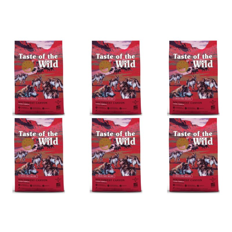 Karma dla psa TASTE OF THE WILD Southwest Canyon Wołowina z dzikiem 6 x 2 kg
