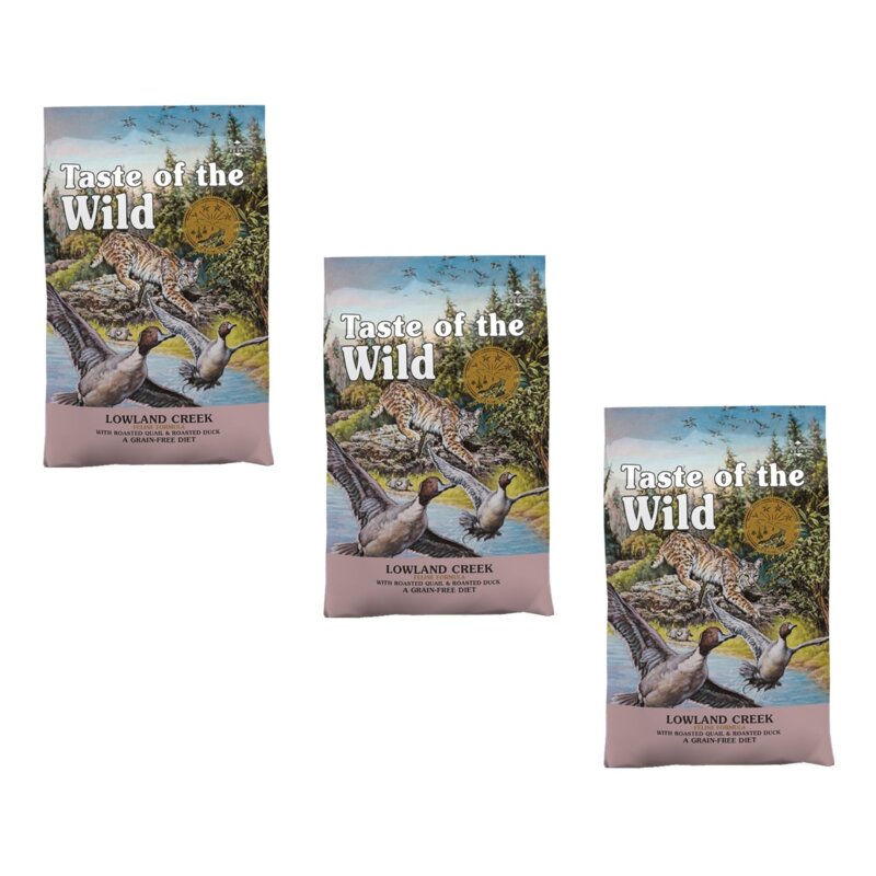 Karma dla kota TASTE OF THE WILD Lowland Creek 3 x 6.6 kg