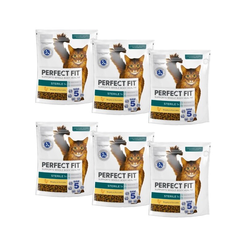Karma dla kota PERFECT FIT Sterile Kurczak 6 x 750 g