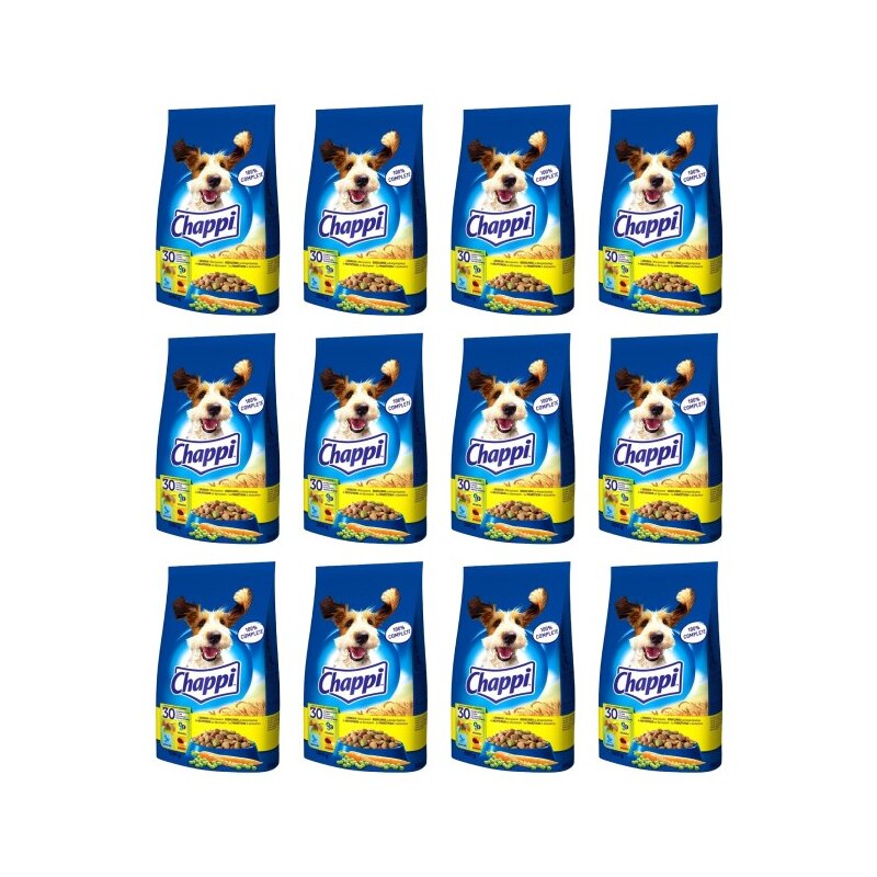 Karma dla psa CHAPPI Drób z warzywami 12 x 500 g