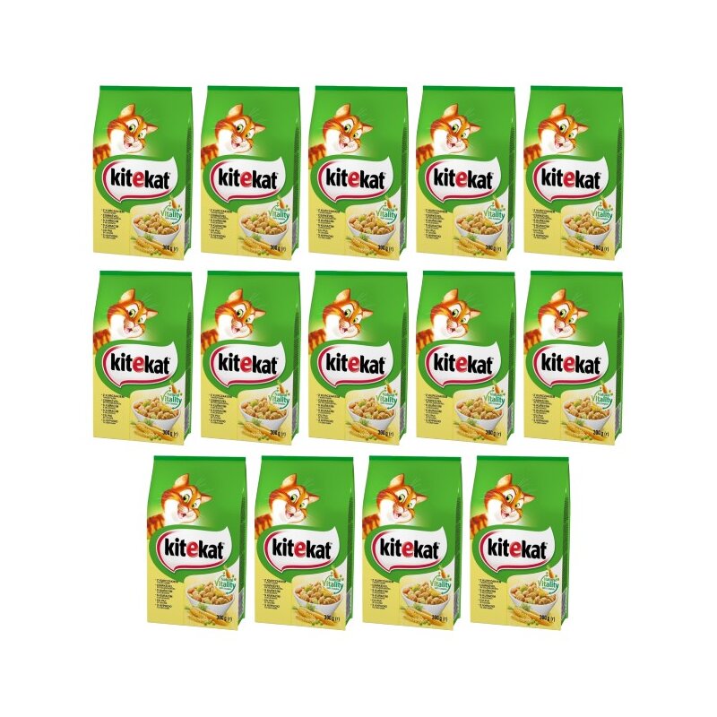 Karma dla kota KITEKAT Kurczak z warzywami 14 x 300 g