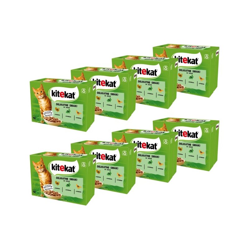 Karma dla kota KITEKAT Delikatne Smaki 96 x 85 g