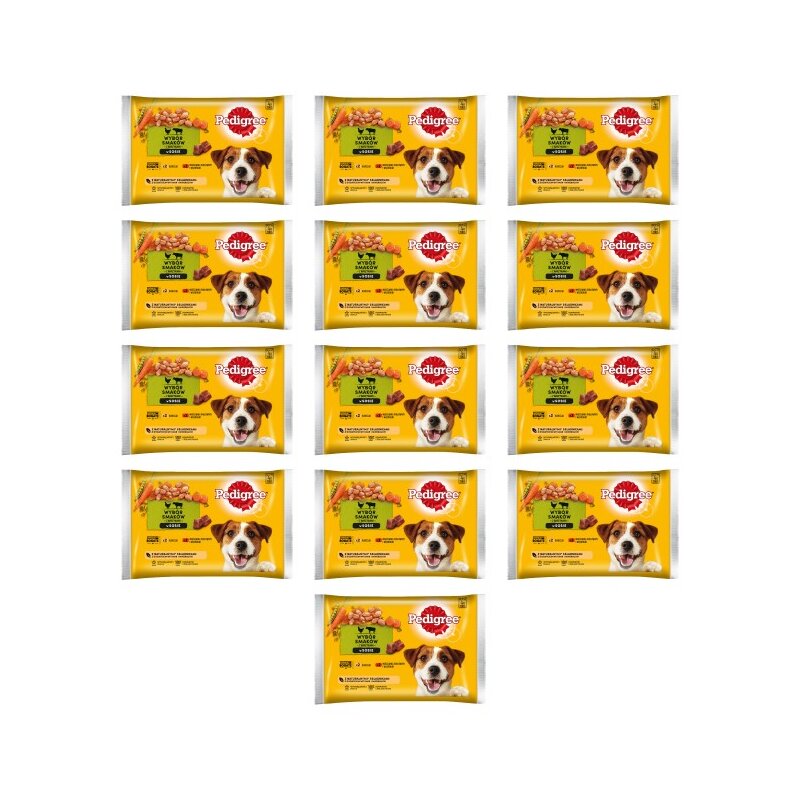 Karma dla psa PEDIGREE Vital Protection Mix Smaków z warzywami (52 x 100 g)