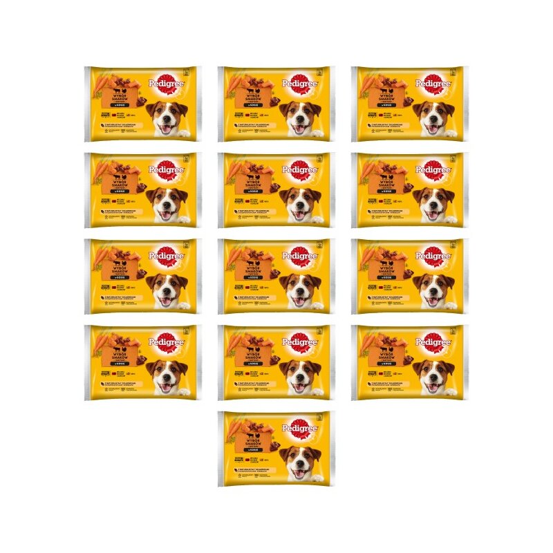 Karma dla psa PEDIGREE Vital Protection Wołowina Jagnięcina Indyk Marchewka (52 x 100 g)