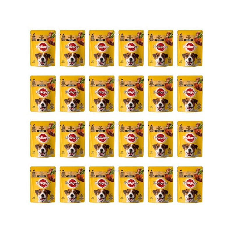 Karma dla psa PEDIGREE Vital Protection Kurczak z warzywami 24 x 100 g