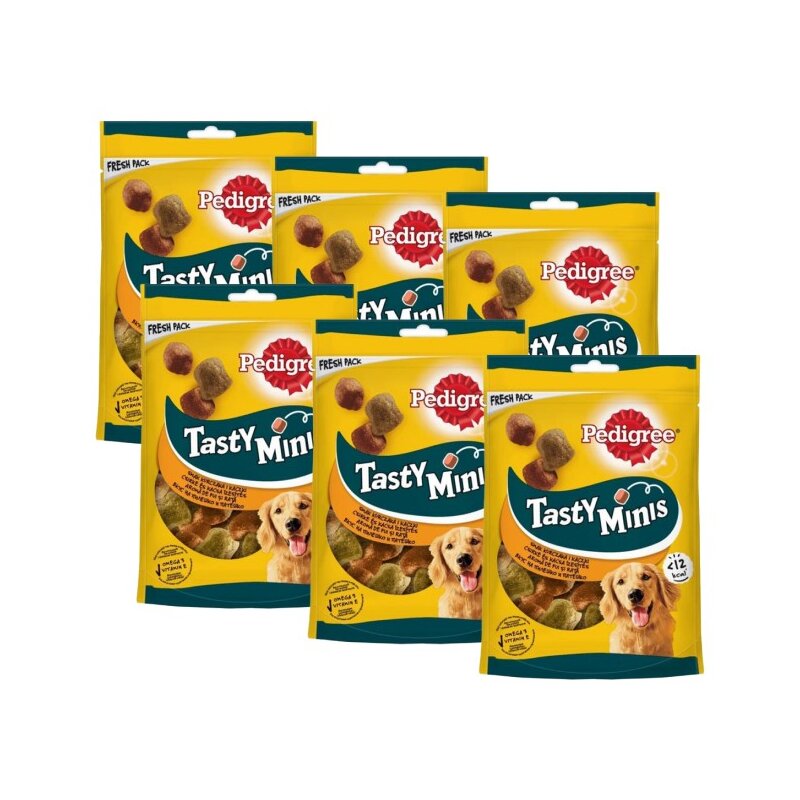Przysmak dla psa PEDIGREE Tasty Minis Kurczak i kaczka 6 x 130 g