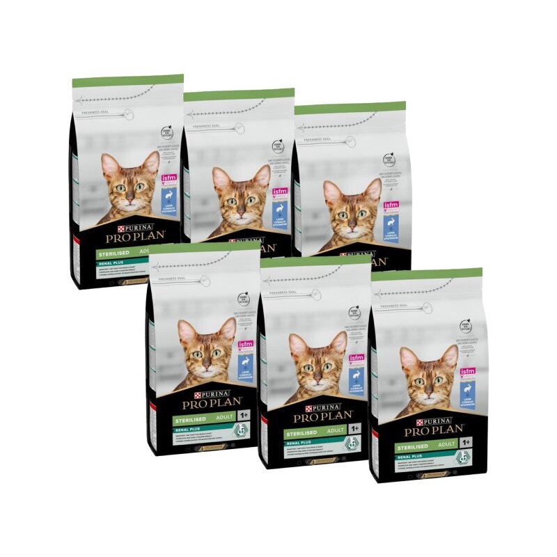 Karma dla kota PURINA Pro Plan Sterilised Renal Plus Królik 6 x 1.5 kg