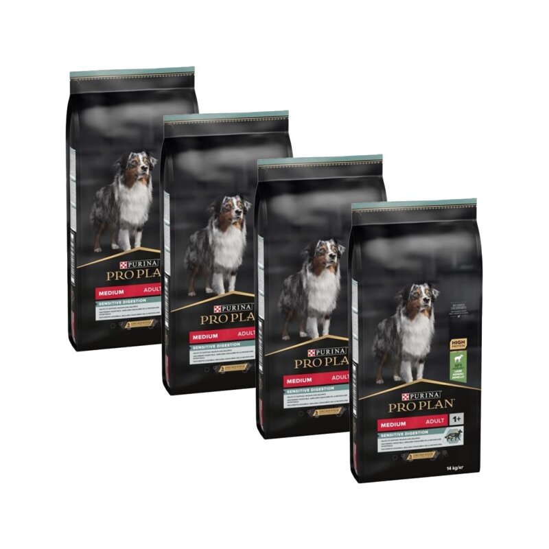 Karma dla psa PURINA Pro Plan Medium Sensitive Digestion Jagnięcina 4 x 3 kg