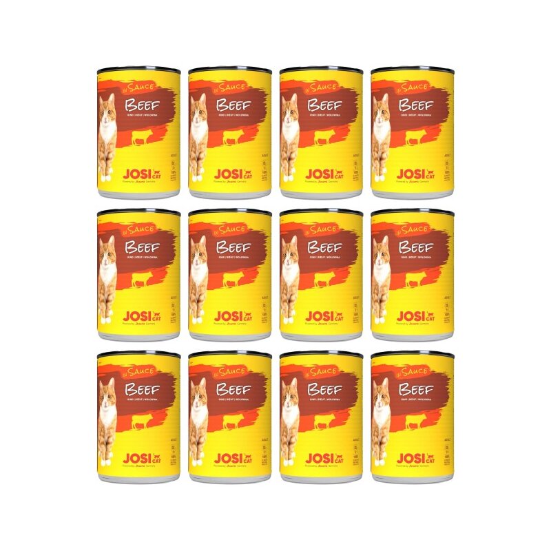 Karma dla kota JOSICAT Wołowina w sosie 12 x 415 g