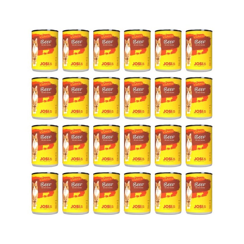 Karma dla kota JOSICAT Wołowina w sosie 24 x 415 g