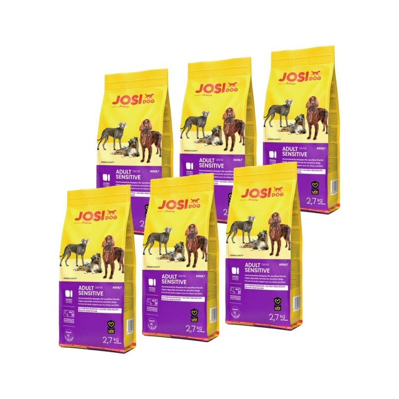 Karma dla psa JOSIDOG Adult Sensitive Drób 6 x 2.7 kg