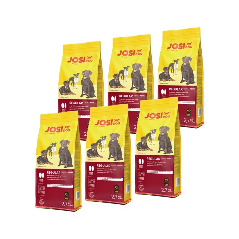 Karma dla psa JOSIDOG Regular Drób 6 x 2.7 kg