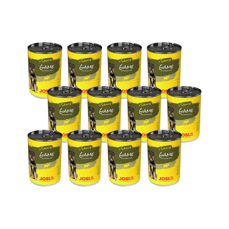 Karma dla psa JOSIDOG Dziczyzna w sosie 12 X 415 g