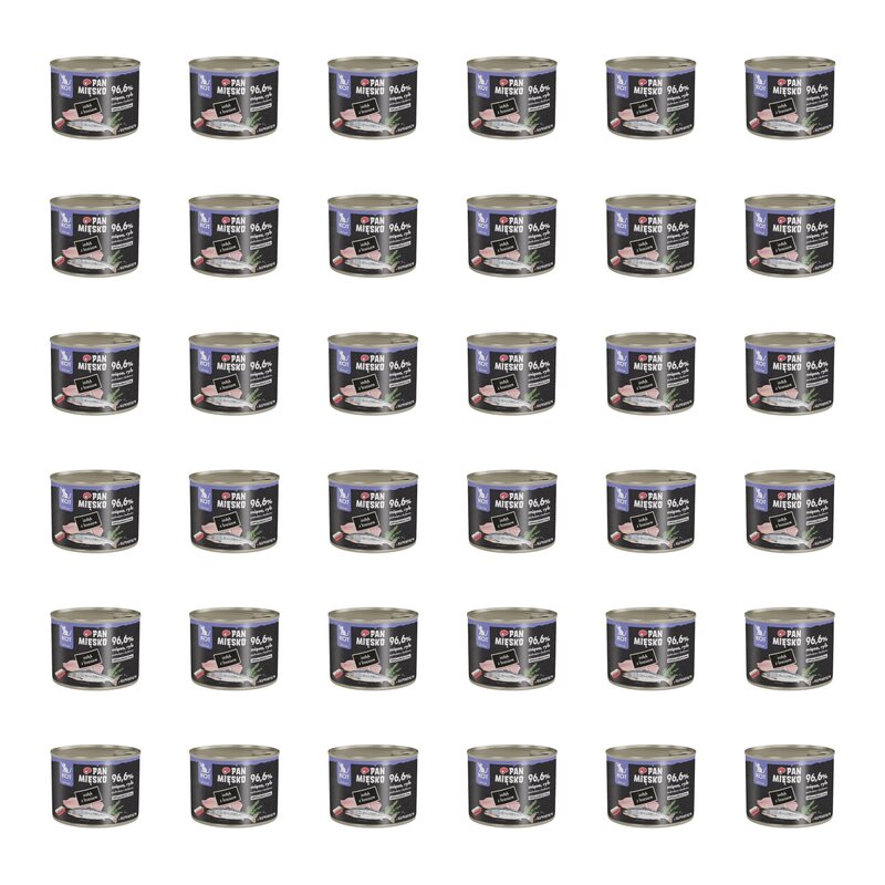 Karma dla kota PAN MIĘSKO Indyk z łososiem 36 x 200 g