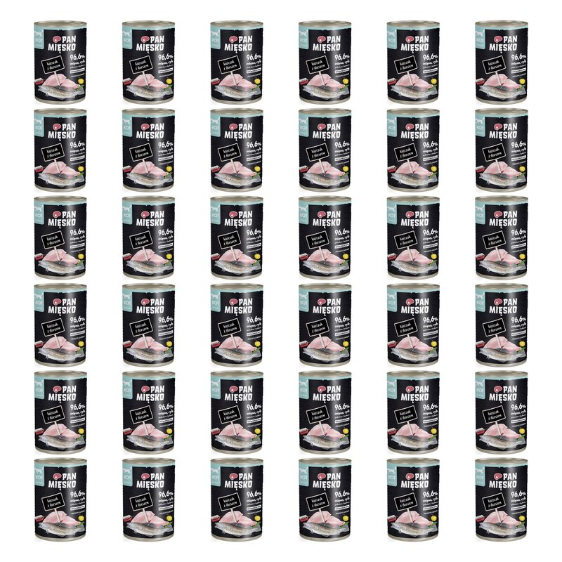 Karma dla kota PAN MIĘSKO Kurczak z dorszem 36 x 400 g