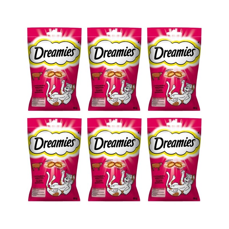 Przysmak dla kota DREAMIES Wołowina 6 x 60 g