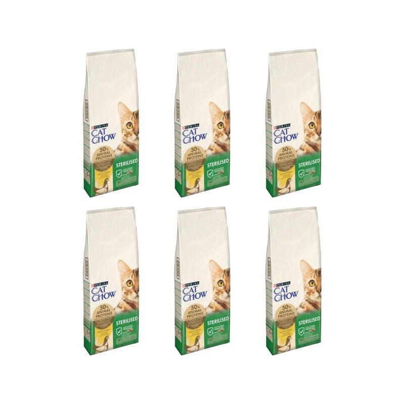 Karma dla kota CAT CHOW Specjal Care Sterilised z kurczakiem 6 x 1.5 kg