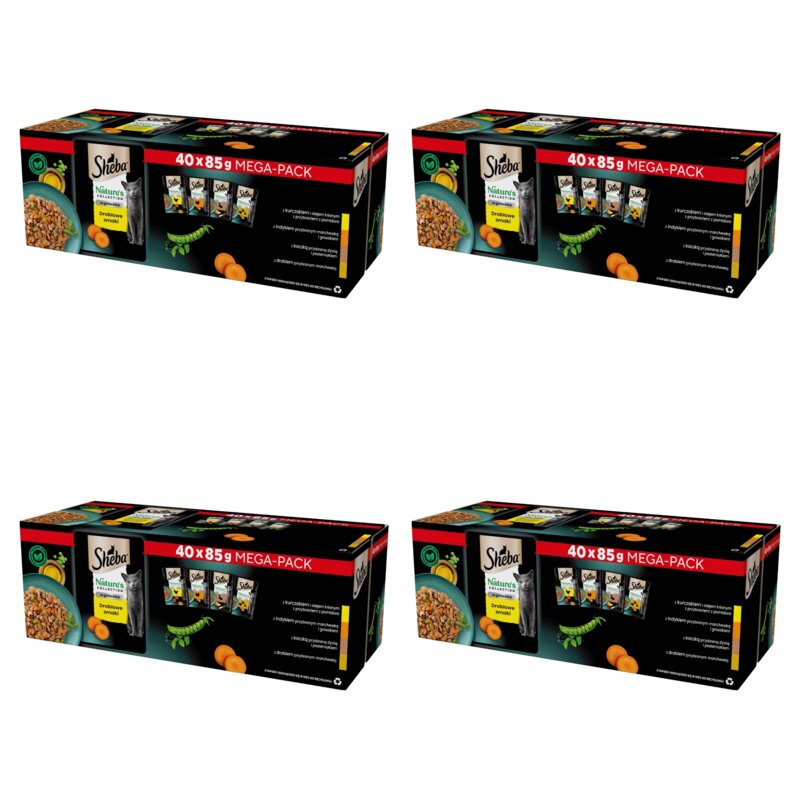 Karma dla kota SHEBA Nature’s Collection Drobiowe Smaki (160 x 85 g)