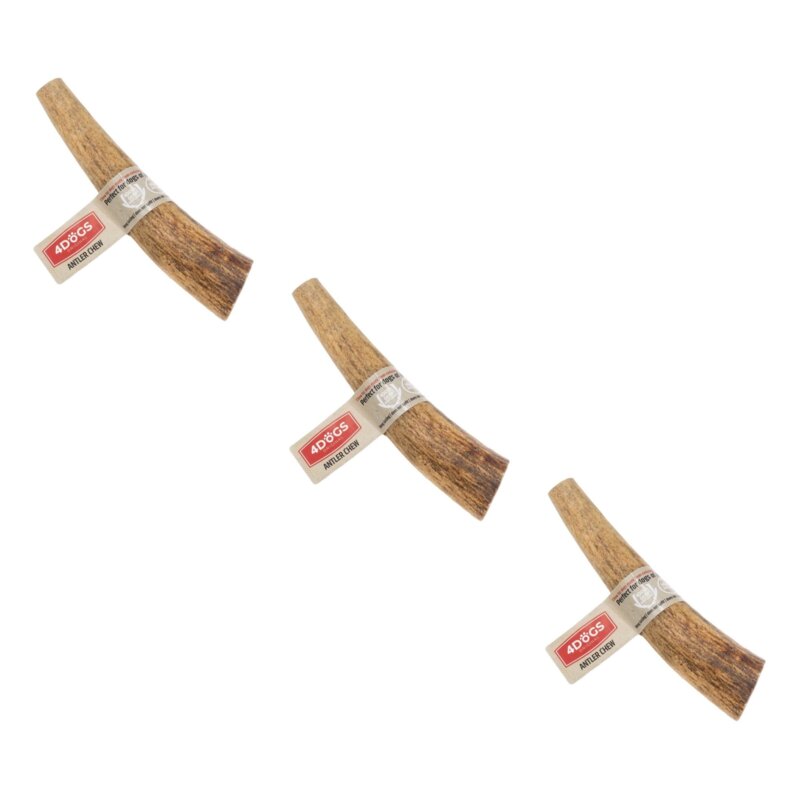 Gryzak dla psa 4DOGS Poroże jelenia Hard L (3 sztuki)