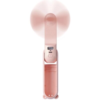 Wentylator JISULIFE Handheld Fan Life8 Plus Różowy