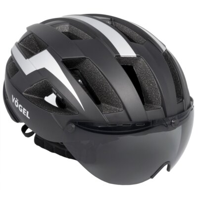 Kask VÖGEL VKA-927 Czarno-srebrny (rozmiar S/M)