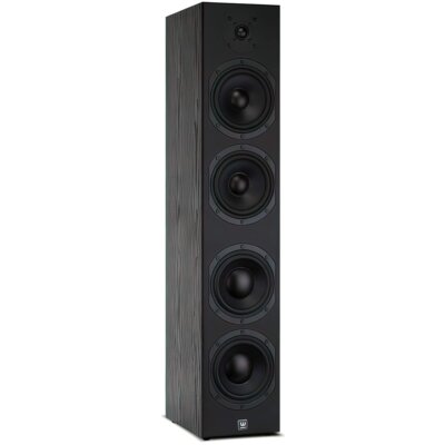 Podłogowa kolumna głośnikowa WILSON SIX POWER Czarna (1 szt.), Obudowa MDF, Wbudowany aktywny subwoofer, Typ Bass Reflex
