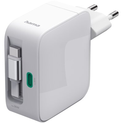 Ładowarka sieciowa HAMA GaN PD/QC 3.0 30W Biały