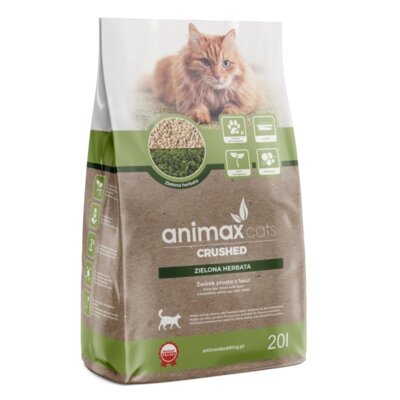 Żwirek dla kota ANIMAX Kot Crushed Zielona herbata 20 L