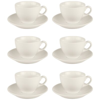 Zestaw filiżanek GERLACH Flow New Ivory (12 elementów)