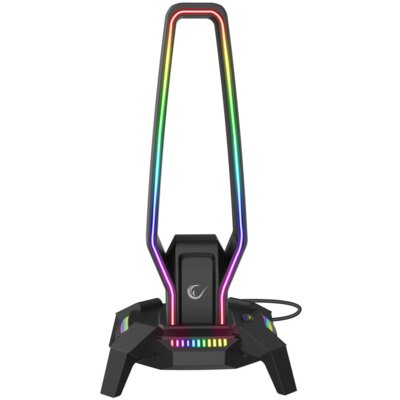 Stojak na słuchawki RAMPAGE RM-H27 Igris RGB Wbudowany HUB USB, Wysokość 260 mm