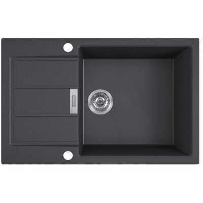 Zlewozmywak jednokomorowy z ociekaczem FRANKE Sirius 2.0 S2D 611-78 XL 143.0618.577 Onyx 50x78